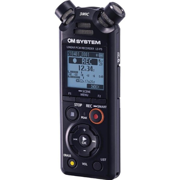 OM SYSTEM LS-P5 Linear PCM Recorder Black