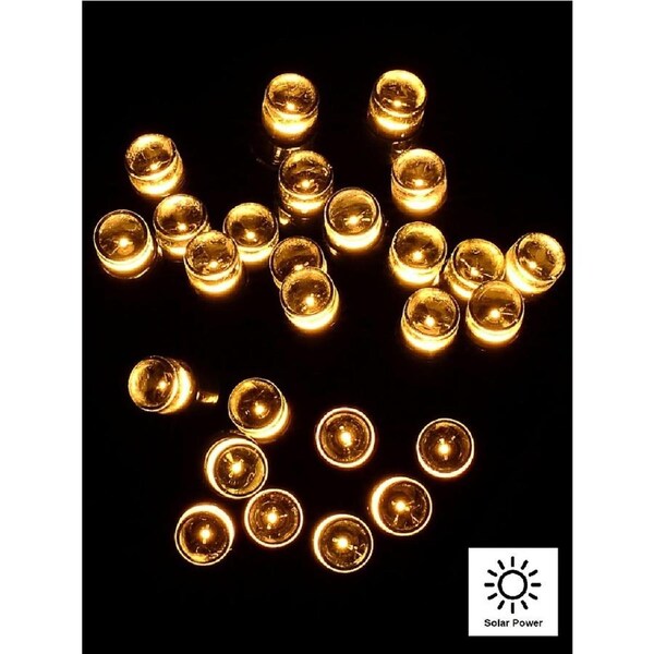 200 Warm White LED 20m Solar String Fairy Light