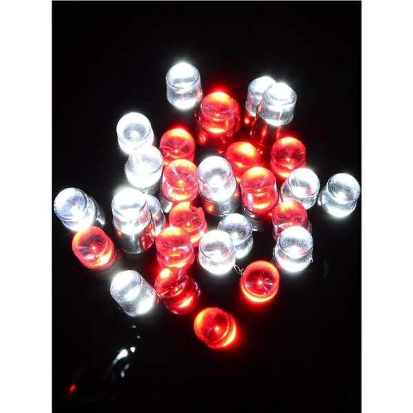 300 Red & Cool White LED 15m String Fairy Light