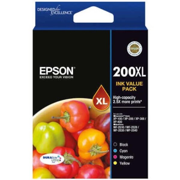 Epson 200XL High Capacity Ink Cartridge Value Pack