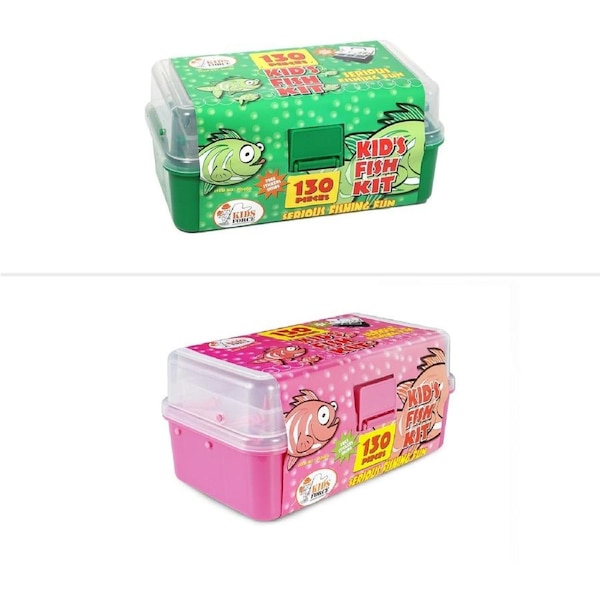 130 Piece Kids Fishing Kit - Assorted*