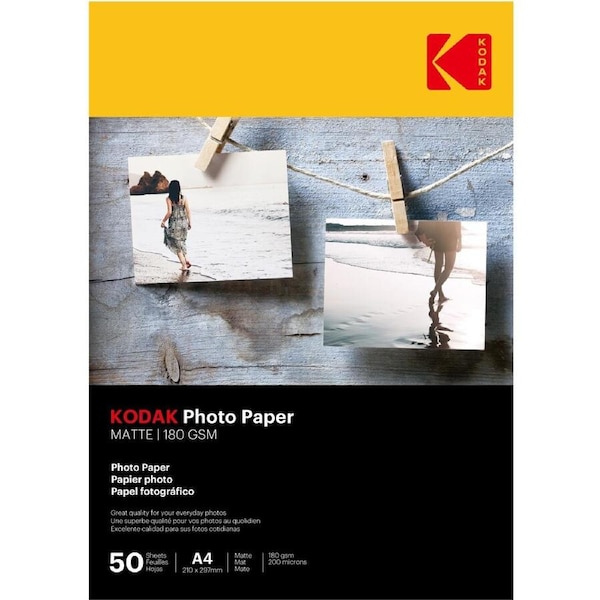 Kodak A4 Matte Photo Paper - 50 Sheets