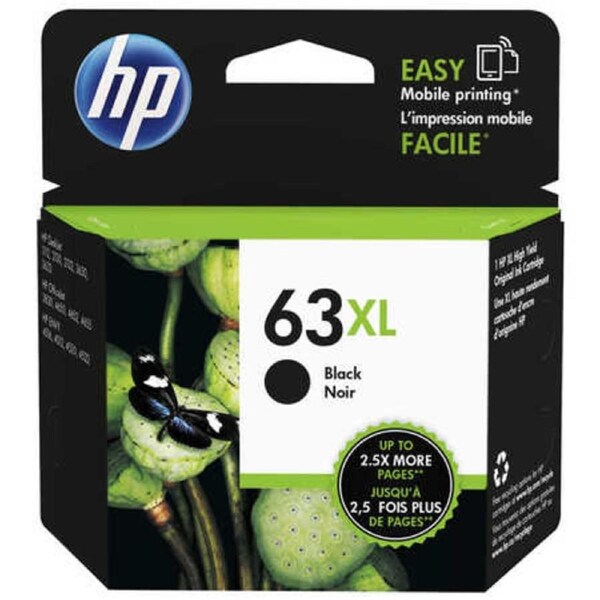 HP 63XL High Yield Black Original Ink Cartridge - Instant Ink Compatible