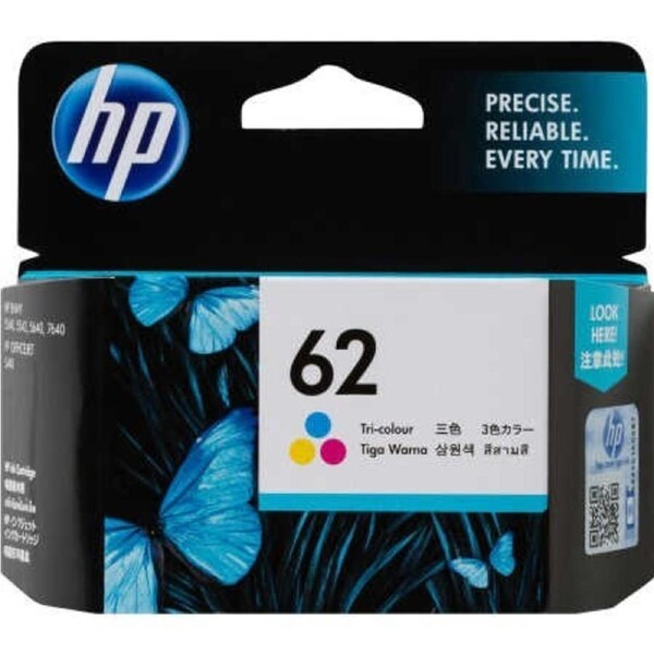 HP 62 Tri-colour Ink Cartridge - Instant Ink Compatible