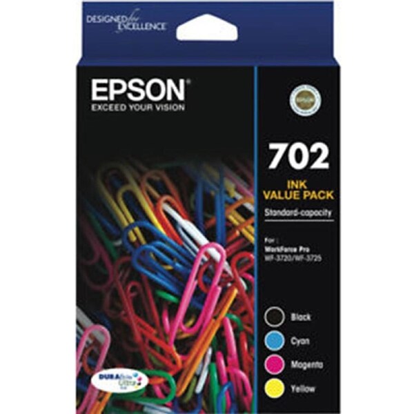 Epson 702 Standard Capacity Ink Cartridge Value Pack