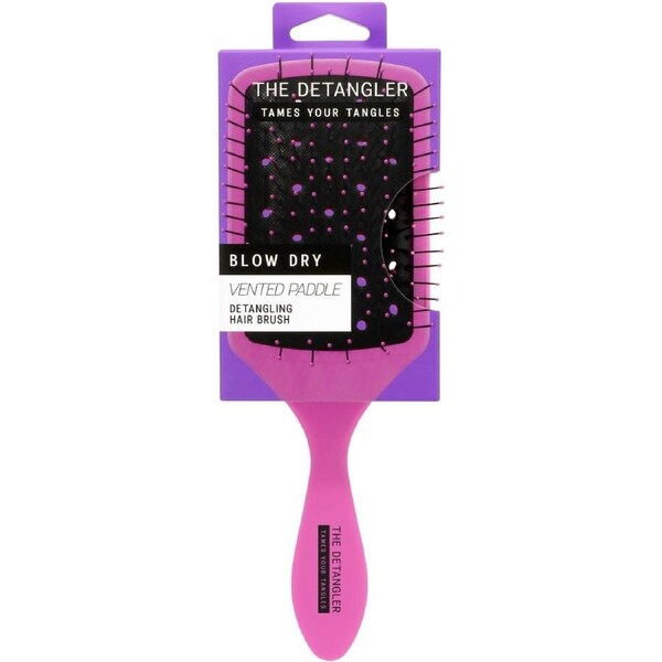 The Detangler Vented Paddle Styling Hair Brush - Pink
