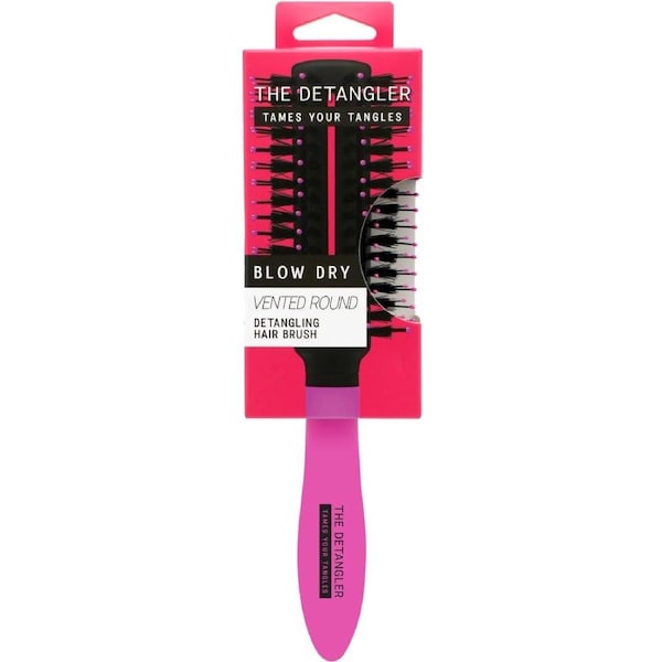 The Detangler Vented Round Grooming Brush - Pink