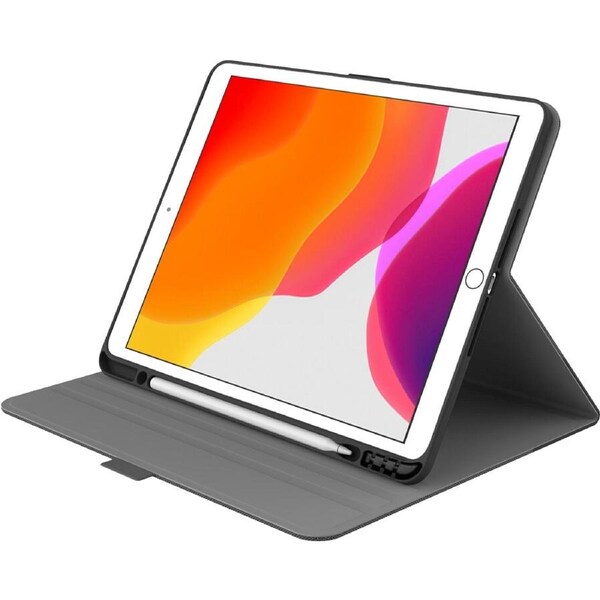 Cygnett TekView Slimline Case with Apple Pencil Holder for iPad 10.2'' - Grey/ Black