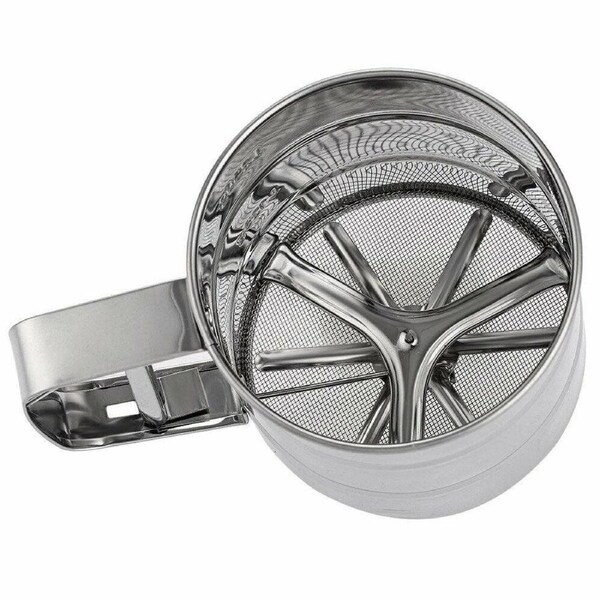Ozoffer Flour Sifter 3 Cup with Trigger Handle