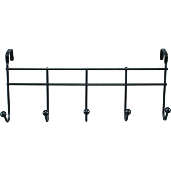 Ozoffer Over Door Hanger 5 Hook Multi-Purpose Space Saver 37cm