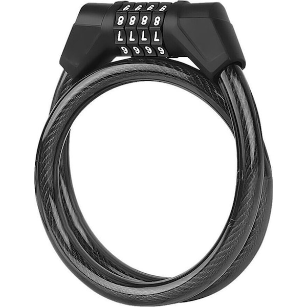Outdoor Sports Bicycle Combination Digital Cable Lock - 12x650mm