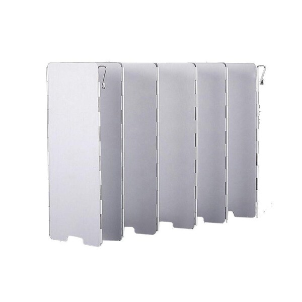 BBQ Barbecue Aluminum Foldable Camping Cooker Gas Stove Windshield