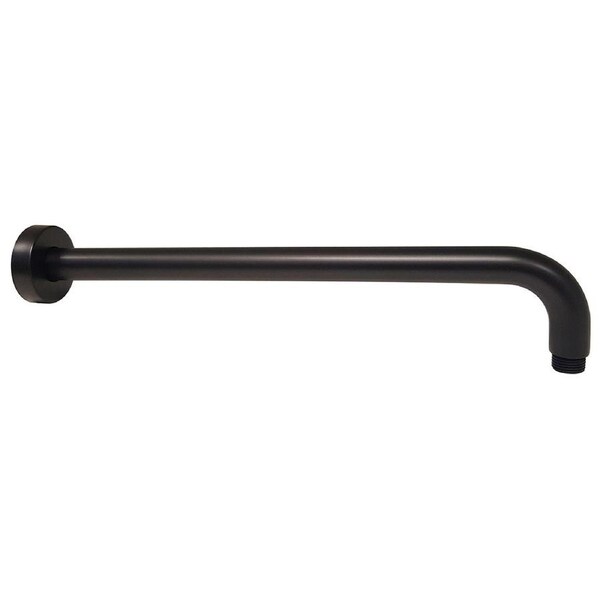 Round Wall Shower Arm Matte Black