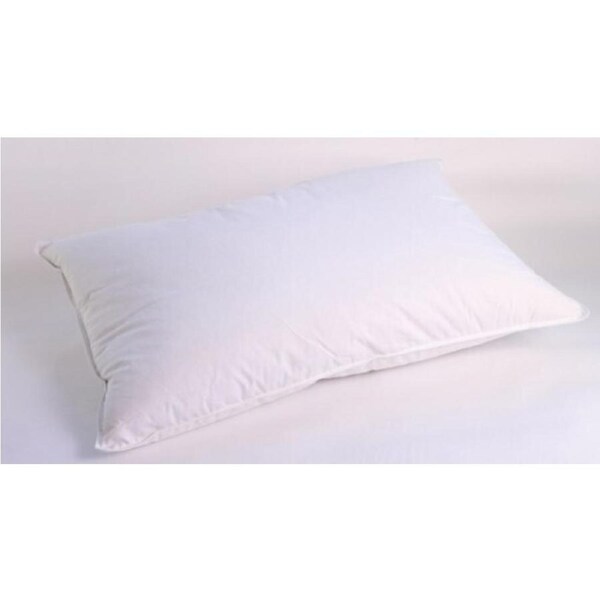 Duck Feather & Down King Pillow Set with&nbsp;Cotton Deluxe King Pillowcase &&nbsp;Belissimo King Pillow Protectors Twin Pack
