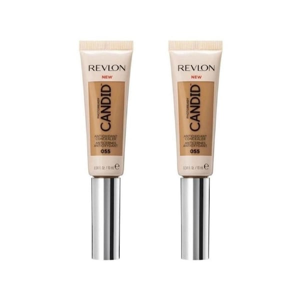 2 x Revlon Photoready Candid Antioxidant Concealer 10mL - 055 Chestnut