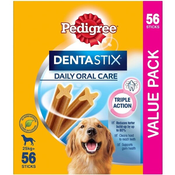 Pedigree Dentastix (Large Breed) Dog Treats 56 Pack