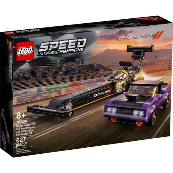 LEGO 76904 - Speed Champions Mopar Dodge//SRT Top Fuel Dragster and 1970 Dodge Challenger T/A
