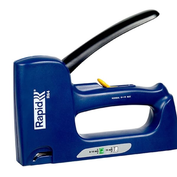 Rapid R64E Tacker 6/14mm Staple Gun Ergonomic Hand Fastener Upholstery Stapler