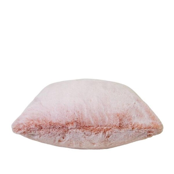 J.Elliot Archie 50cm Faux Fur Cushion Square Home Lounge Decor Pillow Soft Pink