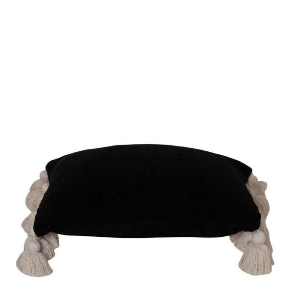 J.Elliot Janey Chenille 55cm Cushion Rectangular Home Decorative Pillow Black