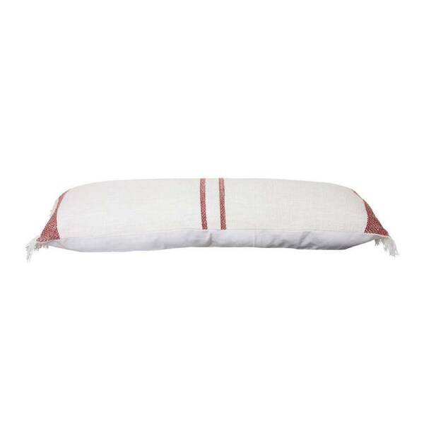 J.Elliot Cassidy 90cm Cotton Cushion Rectangular Home Decor Pillow Ivory/Brick