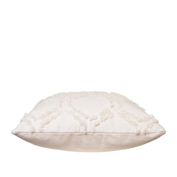 J.Elliot Janey Chenille 50cm Cushion Square Home Lounge Decorative Pillow Ivory