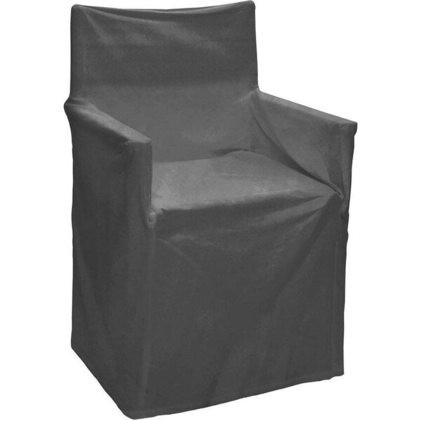 J.Elliot Outdoor Solid Director Chair Cotton Cover/Protector Standard Gray/Black