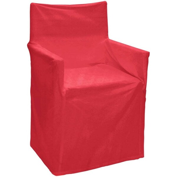 J.Elliot Outdoor Solid 54x12.7cm Cotton Director Chair Cover Seat Protector Red