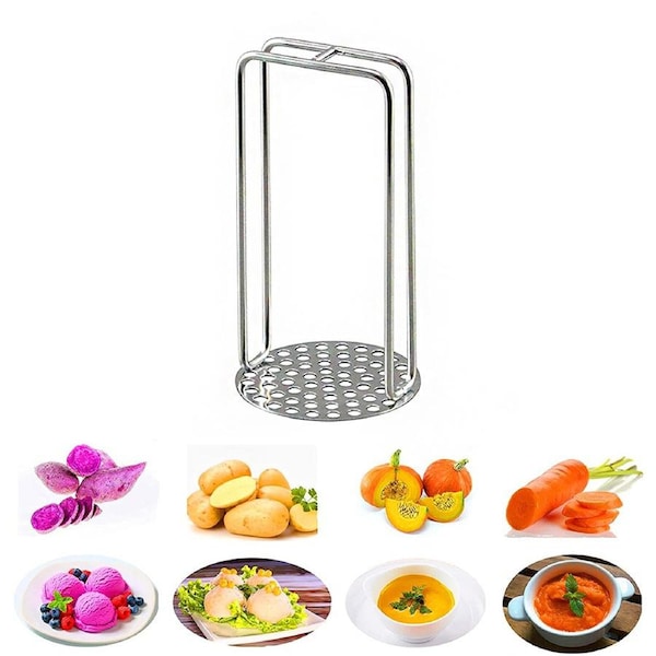 Stainless steel mashed potato masher household masher