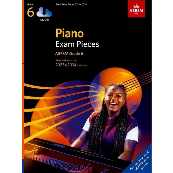 ABRSM Piano Exam Pieces 2023-2024 Grade 6 Bk/Ola Sftcvr/Online Audio (Piano)