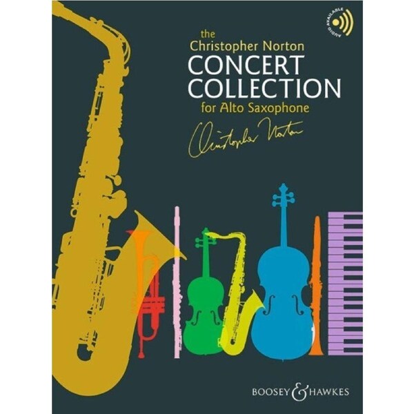 Christopher Norton Concert Collection for Alto Saxophone, 64 Pages, Intermediate to Advanced, Includes Performance Tracks