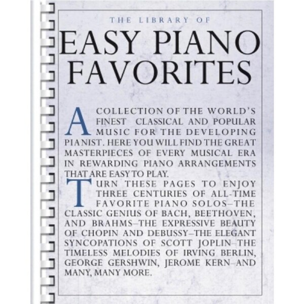 The Library Of Easy Piano Favorites Comb Bound (Piano)