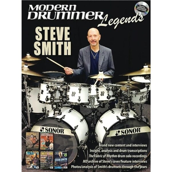 Modern Drummer Legends Steve Smith Bk/Ola Sftcvr/Online Audio (Drums)