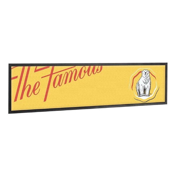Bundaberg Rum Bundy Bear Yellow 2025 Bar Runner Mat