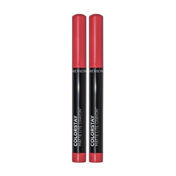 2 x Revlon ColorStay Matte Lite Crayon 1.4g - 008 She's Fly