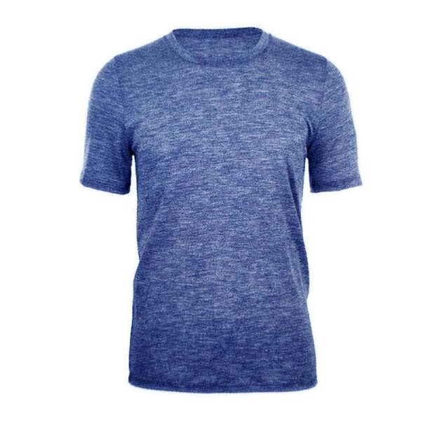 MERINO SKINS Mens Classic Crew Neck Tee Wool Thermal T-Shirt Short Sleeve - French Navy XS (85cm Chest)