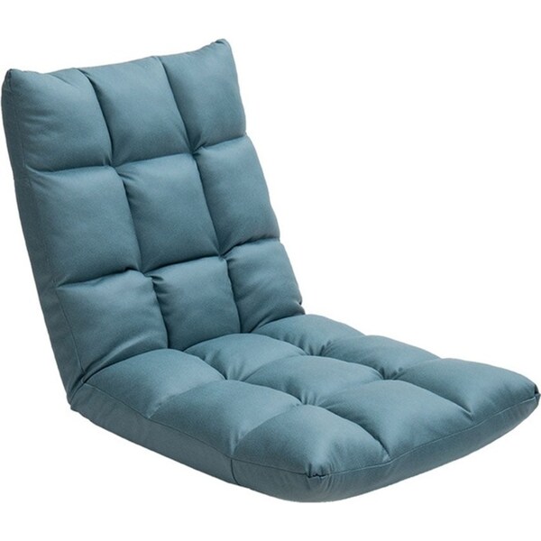 SOGA Green Lounge Floor Recliner Adjustable Gaming Sofa Bed Foldable Indoor Outdoor Backrest Seat Home Office Decor