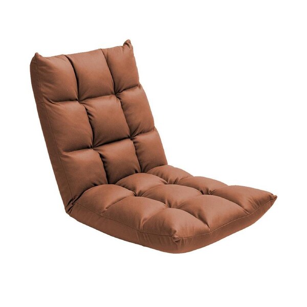 SOGA Coffee Lounge Floor Recliner Adjustable Gaming Sofa Bed Foldable Indoor Outdoor Backrest Seat Home Office Decor