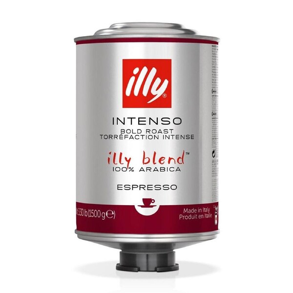 Illy Blend Intenso Bold Strong Roast Espresso 100% Arabica Coffee Beans 1500g