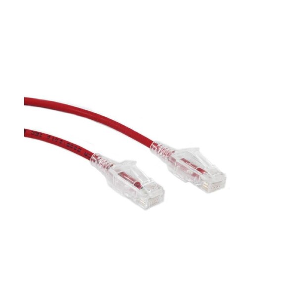 0.3M Slim CAT6 UTP Patch Cable LSZH in Red [CB-SLC6-0.3RED]