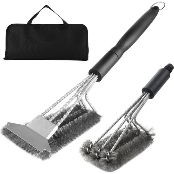 BBQ Cleaning Kit with Extra BBQ Wire Brush Head