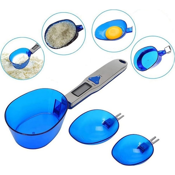 Kitchen Electronic Food Scale with 3 Measuring Spoons