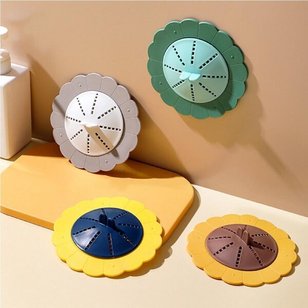 4 Pack rotary floor drain kitchen sewer anti-odor insect-proof cover