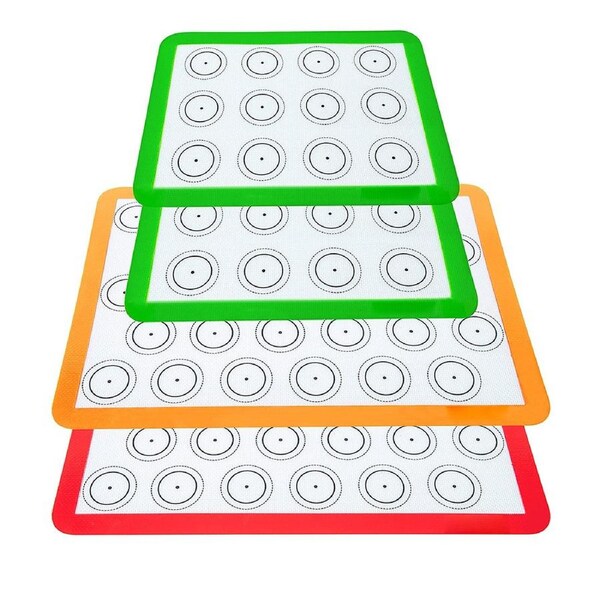 4 pack 0.75mm silicone non-stick food safe baking mat