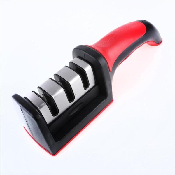 Knife Sharpening Tool Manual Handheld 3-In-1 Design 21cm Home Master