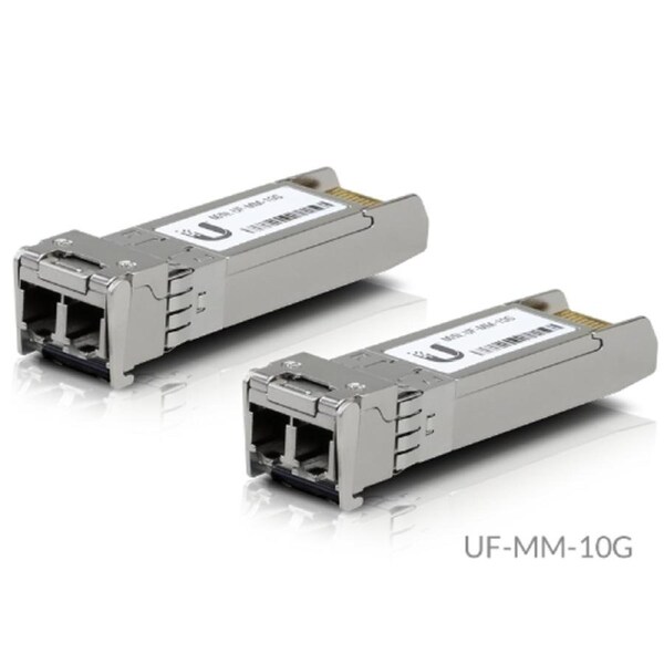 Ubiquiti UFiber SFP Multi-Mode Fiber Module, 2-Pack, 1.25 Gbps Throughput, 1.25 Gbps Throughput, Supports Connections Up to 550 m, 2Yr Warr