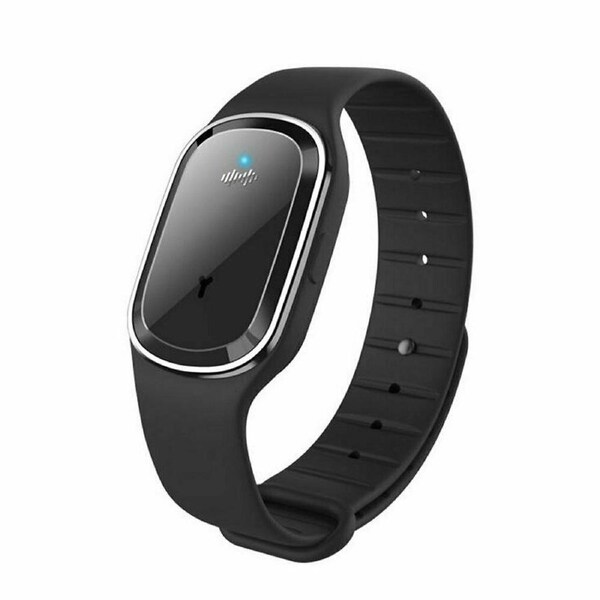 Ultrasonic Anti-Mosquito Repellent Bracelet Bug Insect Repeller Wrist Watch Black