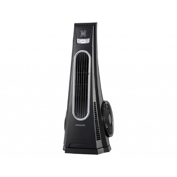Turbo Tower Fan with Remote 29X31X76cm Heller