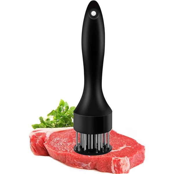 Meat Tenderizer with Stainless Steel Needle-Black