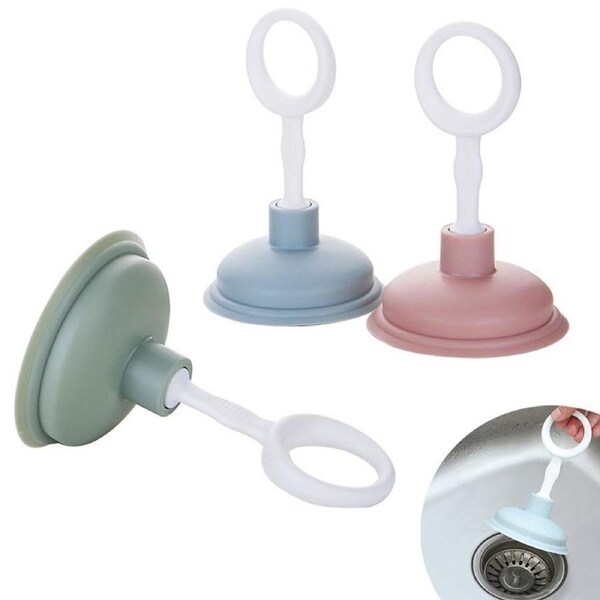 3 Pack Household Sink Drain Pipe Pipeline Dredge Suction Cupportable Drain Cleaners